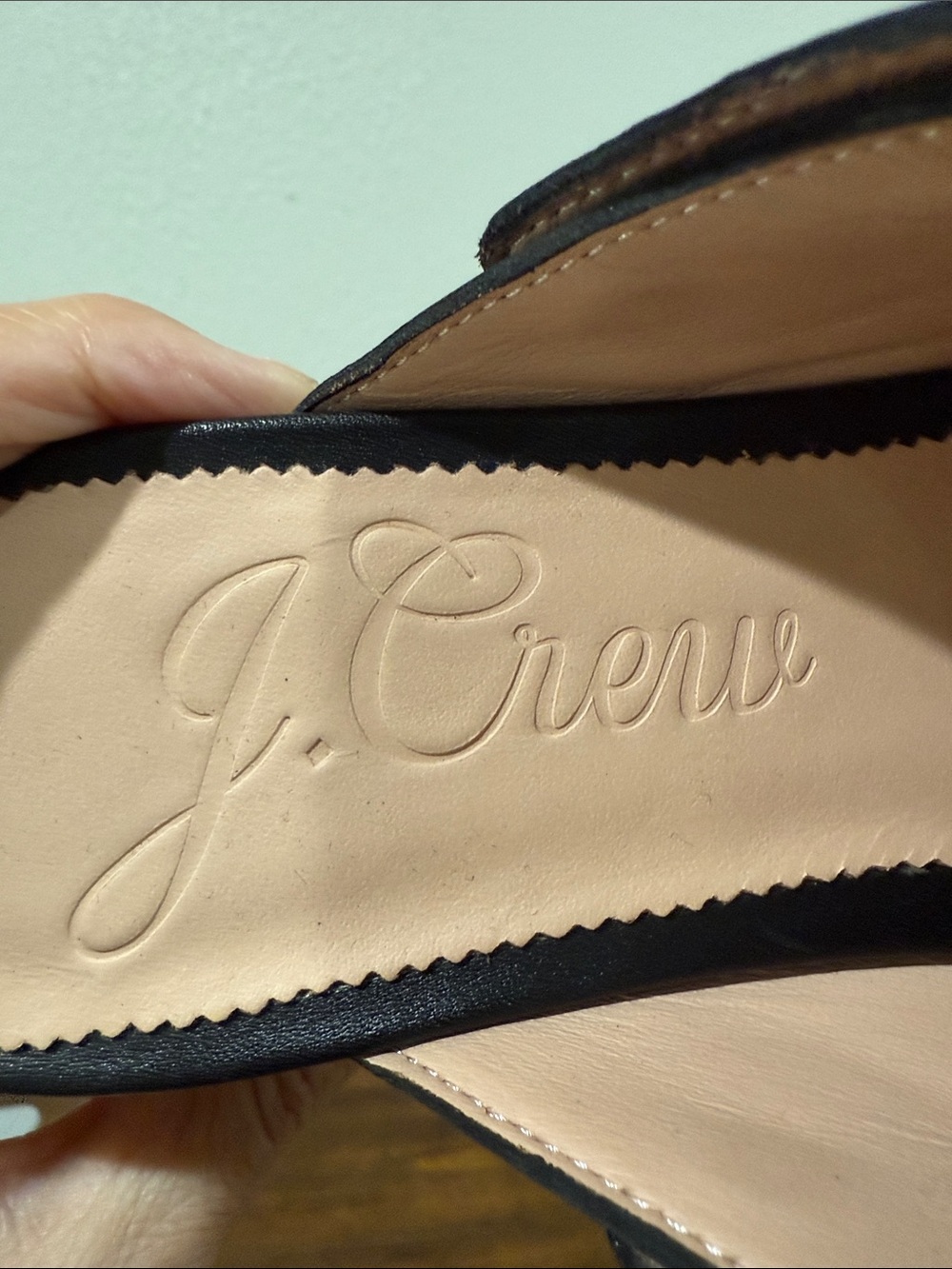 J.Crew Convertible Leather Clogs wood sole stud detail versatile strap Size 8 - Picture 3 of 8